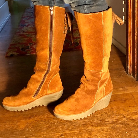 Fly London tall suede boots - Picture 4 of 8